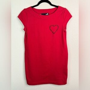 Love Moschino red shirt dress size 6